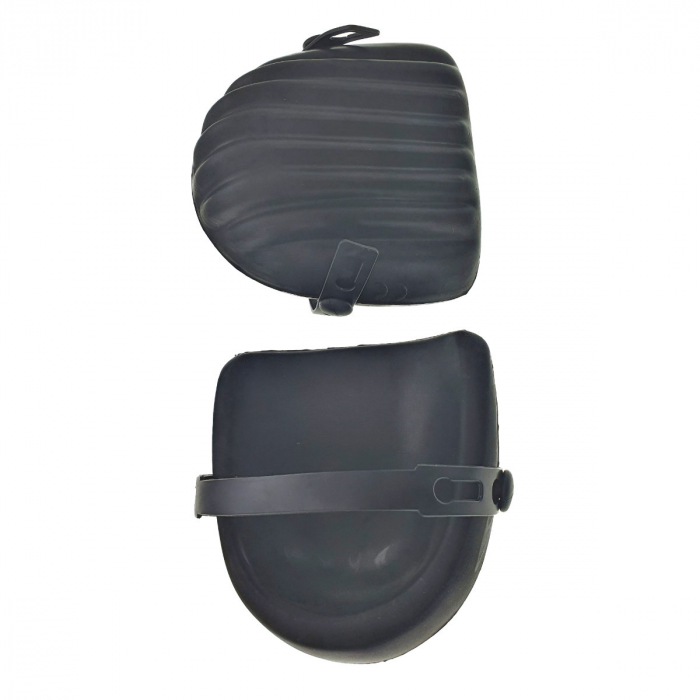 Genunchiere de protectie, din spuma , marime universala, cu prindere ajustabila, set 2 bucati, negre [3]