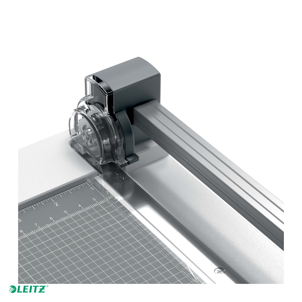 Ghilotina cu disc Leitz Home Office Precision A4, 10 coli de 80 g/mp, lama din otel inoxidabil capsulata, clema transparenta, 410x209x77 mm [5]