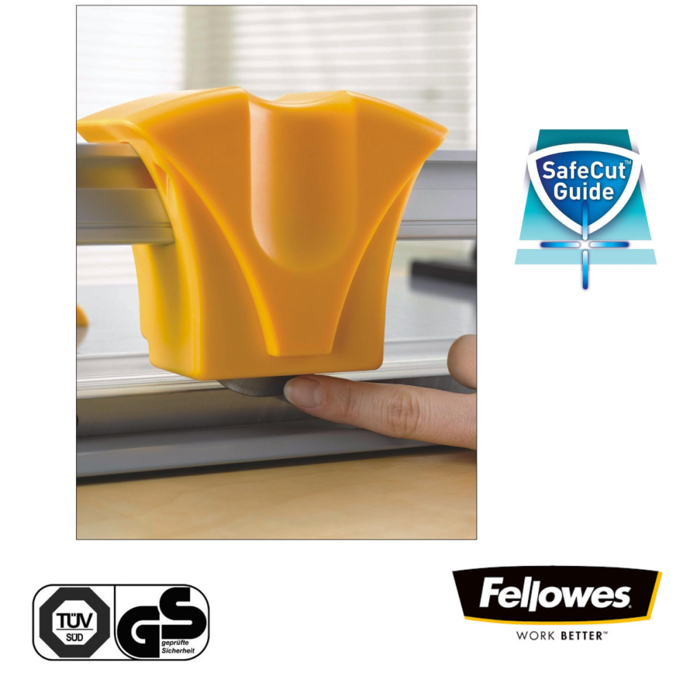 Ghilotina cu disc rotativ, Fellowes Atom A3, pentru birou, taiere A3, capacitate 30 coli, sistem SafeCut, baza metalica [3]