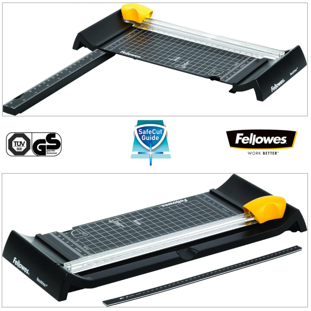 Ghilotina cu disc rotativ, Fellowes Neutrino Photo, pentru foto, format A5/A4, capacitate 5 coli, sistem SafeCut [4]