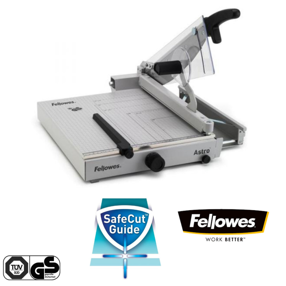 Ghilotina cu parghie, Fellowes Astro A4, pentru birou profesional, taiere A4, capacitate 50 coli, lama otel, baza metalica [5]