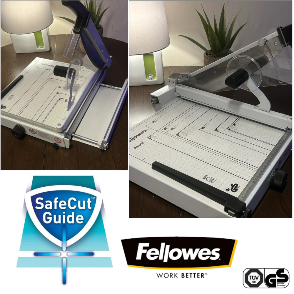 Ghilotina cu parghie, Fellowes Astro A4, pentru birou profesional, taiere A4, capacitate 50 coli, lama otel, baza metalica [3]