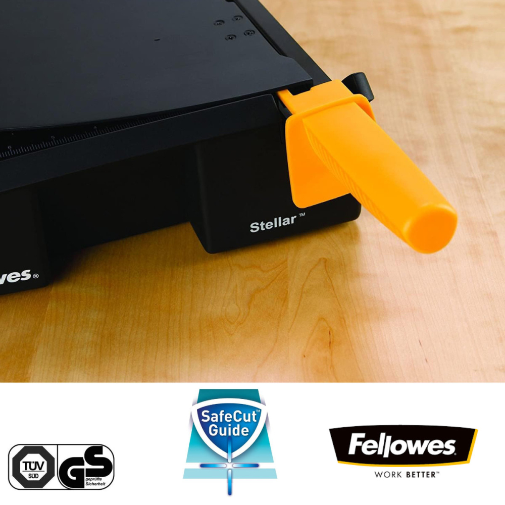 Ghilotina cu parghie, Fellowes Stellar A3, pentru birou, taiere A3, capacitate 20 coli, sistem SafeCut Guard [4]