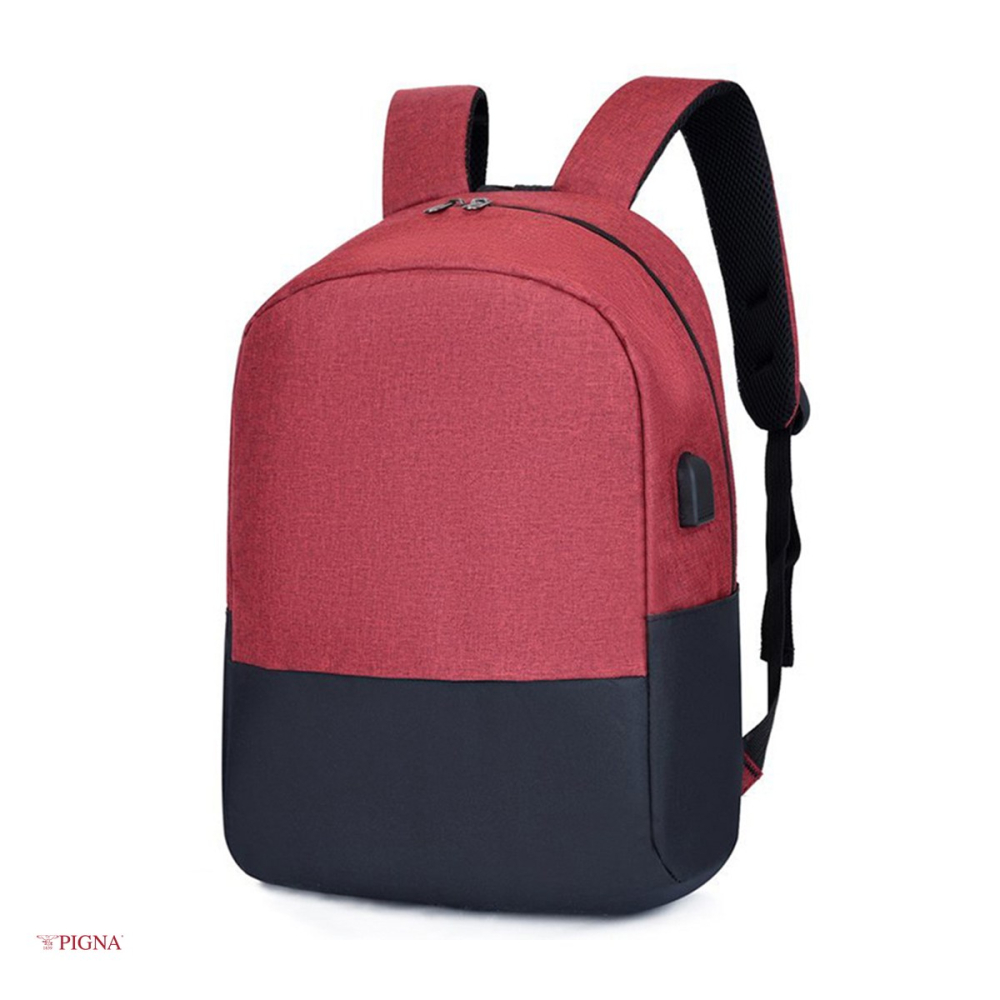 Ghiozdan Pigna Gimnaziu Fan Teens USB, pentru liceu, rosu, 46x29x13 cm [4]