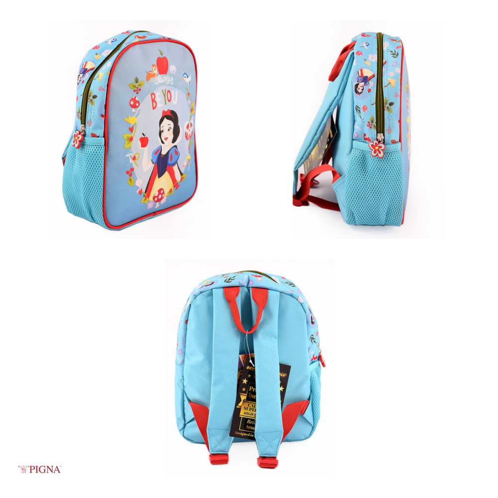 Ghiozdan Pigna Mini Princess, pentru gradinita, albastru -rosu, 28x24 mm [4]