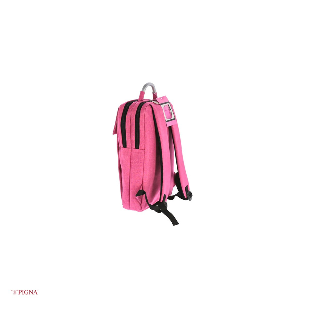 Ghiozdan Pigna Pink IT, laptop USB 2 fermoare, roz [5]