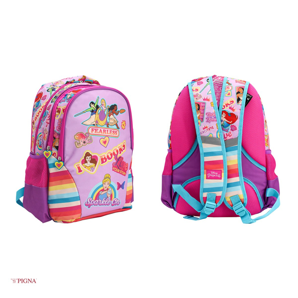 Ghiozdan Pigna Princess, pentru scoala generala, I-IV retro, violet [4]