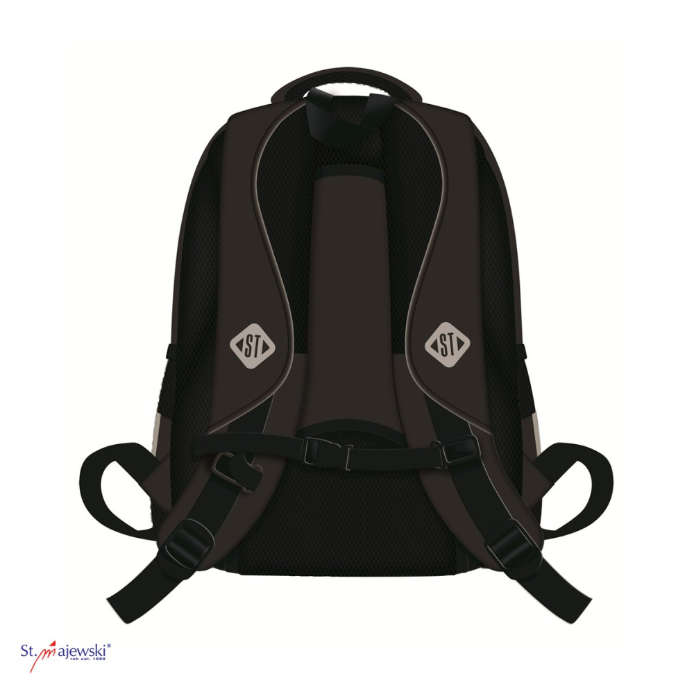 Ghiozdan St.Majewski St.Right BP-58 Be Capy pentru clasele I-IV, 40x28x18 cm, 22 l, negru [4]