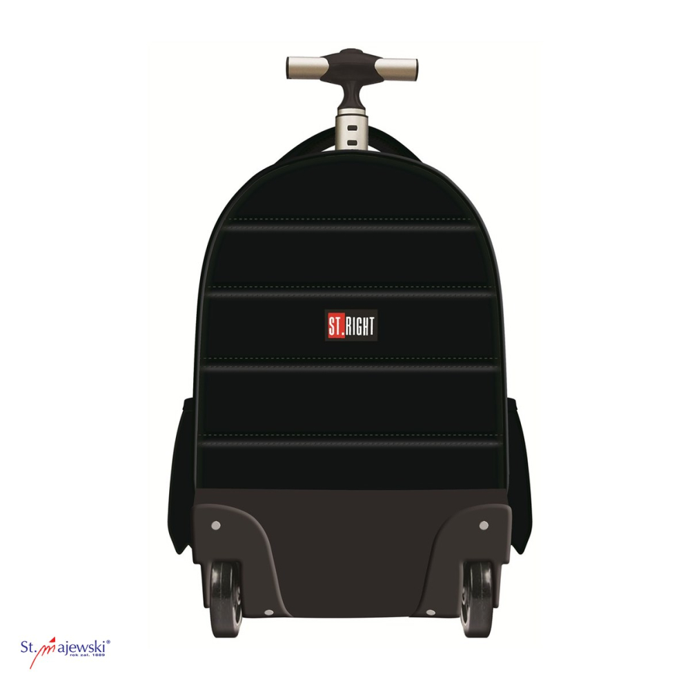 Ghiozdan troller St.Majewski St.Right TB-01 St.Black, 44x32x25 cm, 26 l, negru [4]