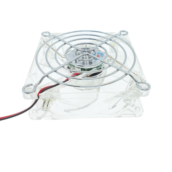 Grila de protectie ventilator 80 mm, din otel, argintie [4]
