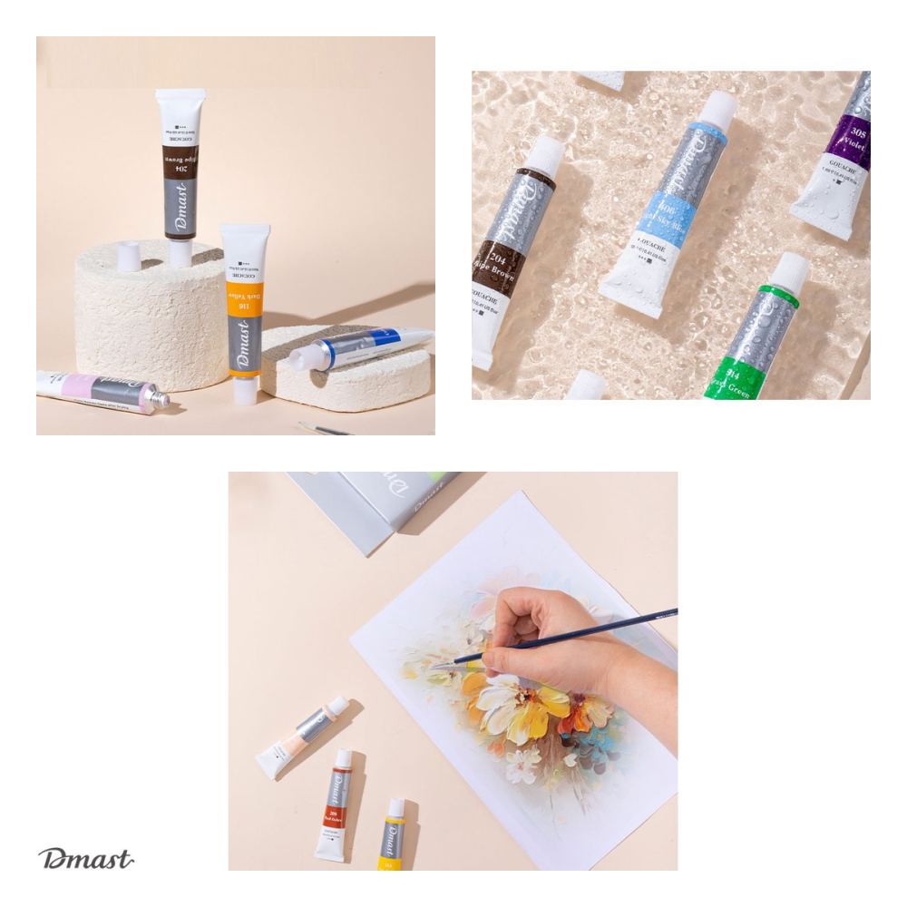 Guase Dmast by Pebeo, 12 culori 12 ml, asortate [4]