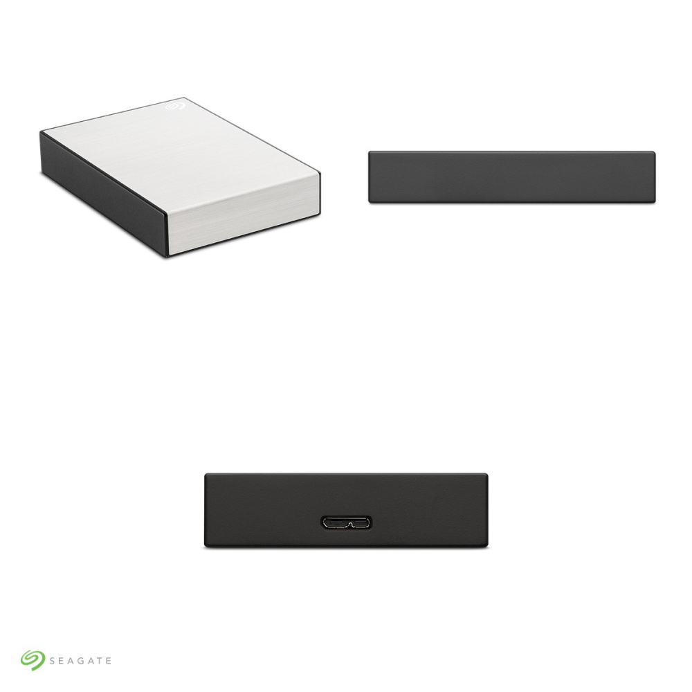 Hard disk extern portabil Seagate One Touch with Password, 1 TB, USB 3.0, criptare hardware cu parola, carcasa din metal periat, argintiu, STKY1000401 [5]