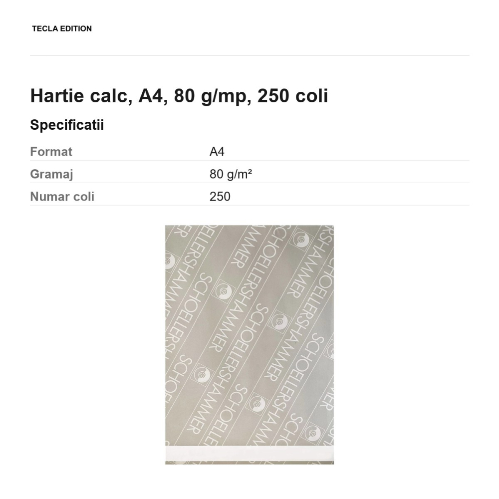 Hartie calc, A4, 80 g/mp, 250 coli [3]