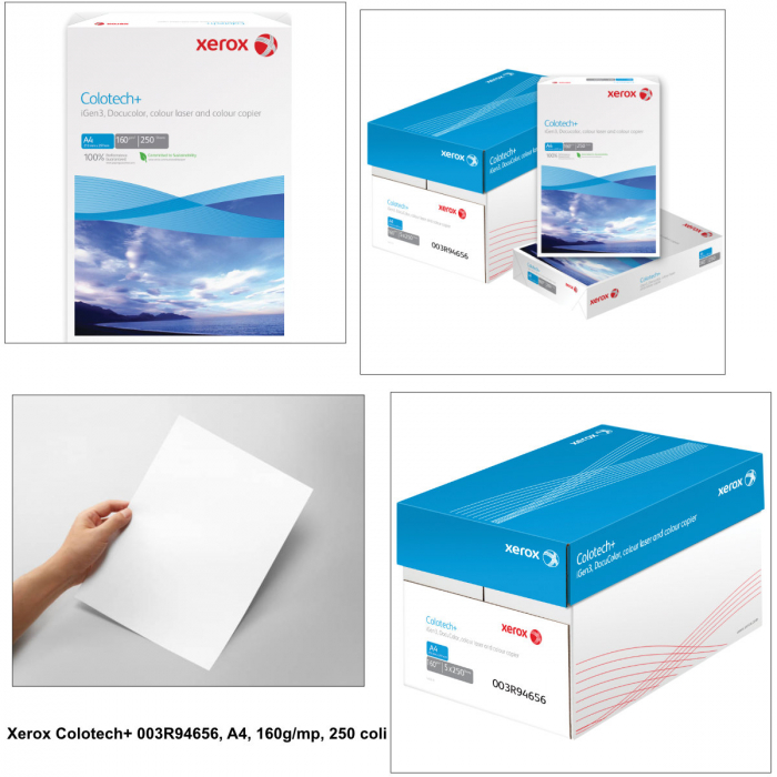 Hartie copiator color Xerox Colotech, A4, 160g/mp, 250 coli/top [2]