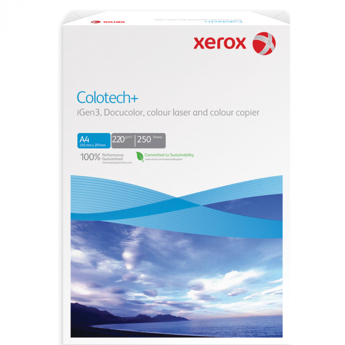Hartie copiator color, Xerox Colotech+ 003R94668, A4, 220g/mp, 250 coli [1]