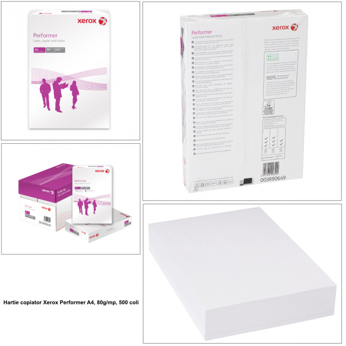 Hartie copiator Xerox Performer A4, 80g/mp, 5 topuri/cutie [4]