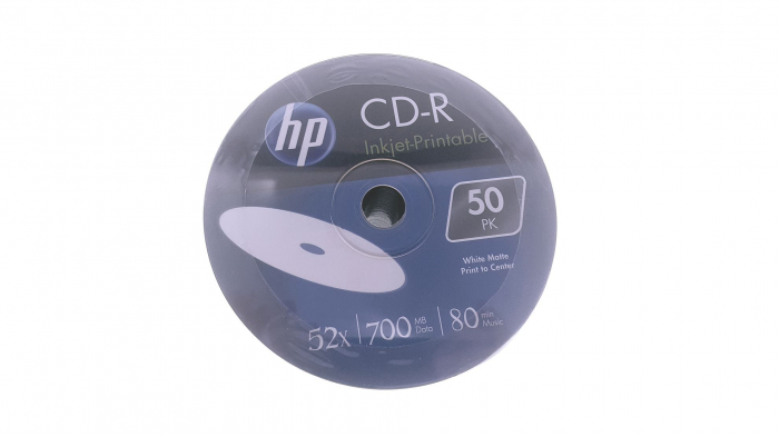 HP - CD-R HP [14223],700 Mb , 80 min , 52X , Alb Printabil  Inkjet , set 50 buc / pret/set [2]