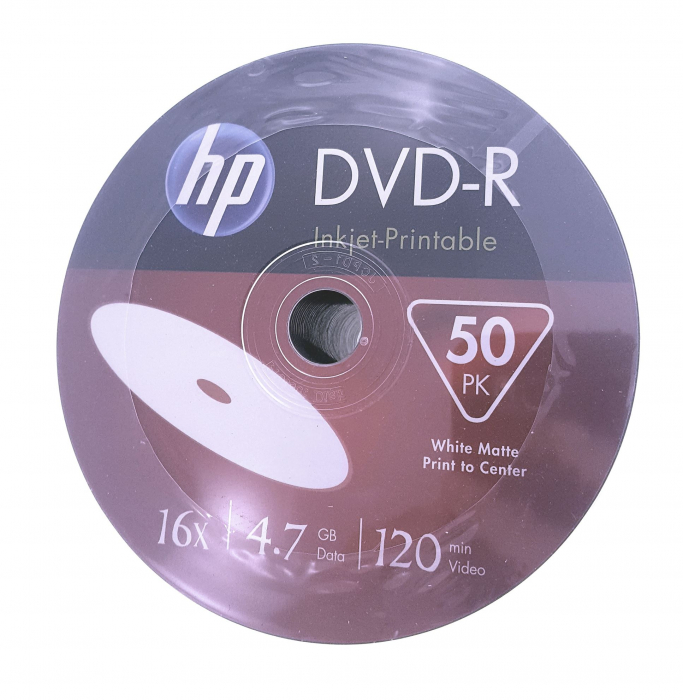 DVD-R, 4.7Gb, 16X , Printabile , HP, set 50 buc- HPP1650- [3]
