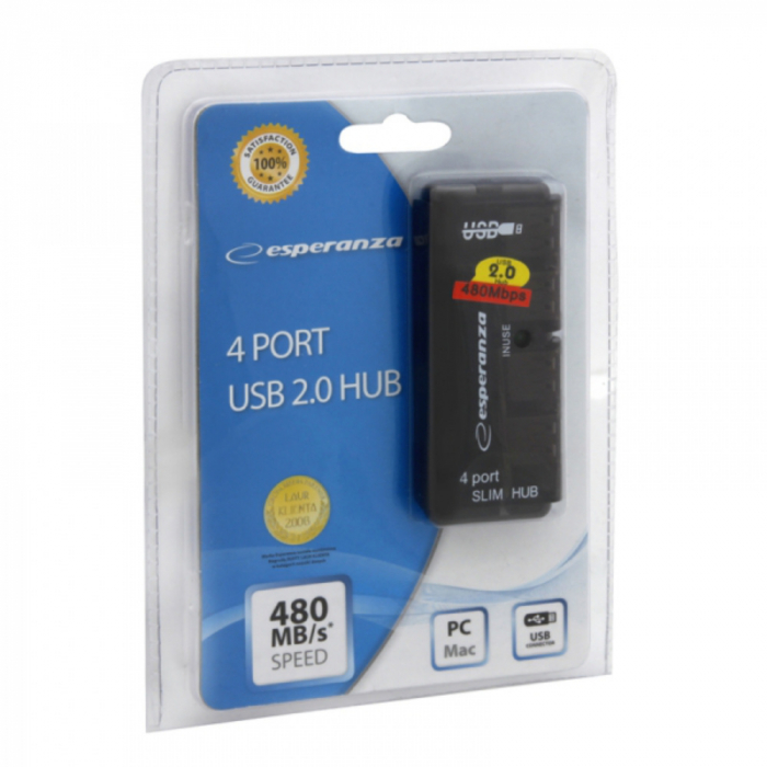 Hub USB, Esperanza,, EA112, USB 2.0, 4 porturi [2]