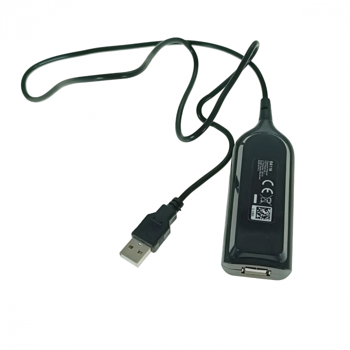 HUB USB cu 4 porturi, interfata USB 2.0, Esperanza 76860, cablu de 78cm, negru [4]