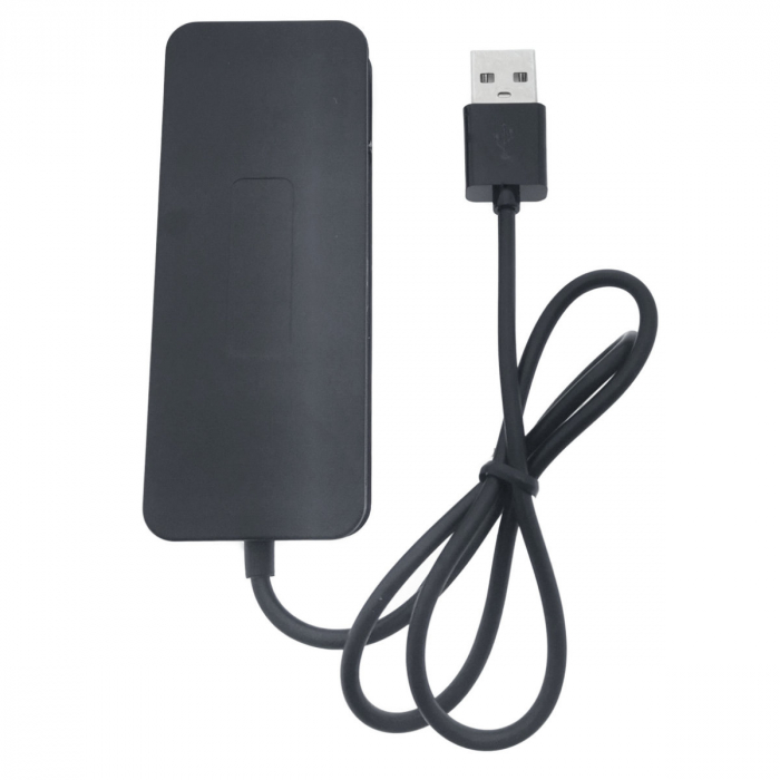 Hub USB si placa de sunet, 2in1, interfata USB 2.0, 3 porturi USB, iesire 3 x jack 3.5mm mama, indicator Led, cu cablu 45 cm, negru [3]