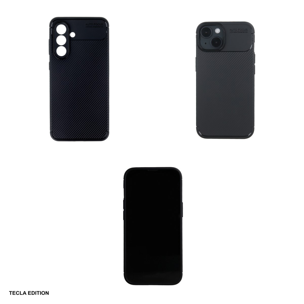 Husa Carbon Black pentru Samsung Galaxy A56 5G, Carcasa, Negru [4]
