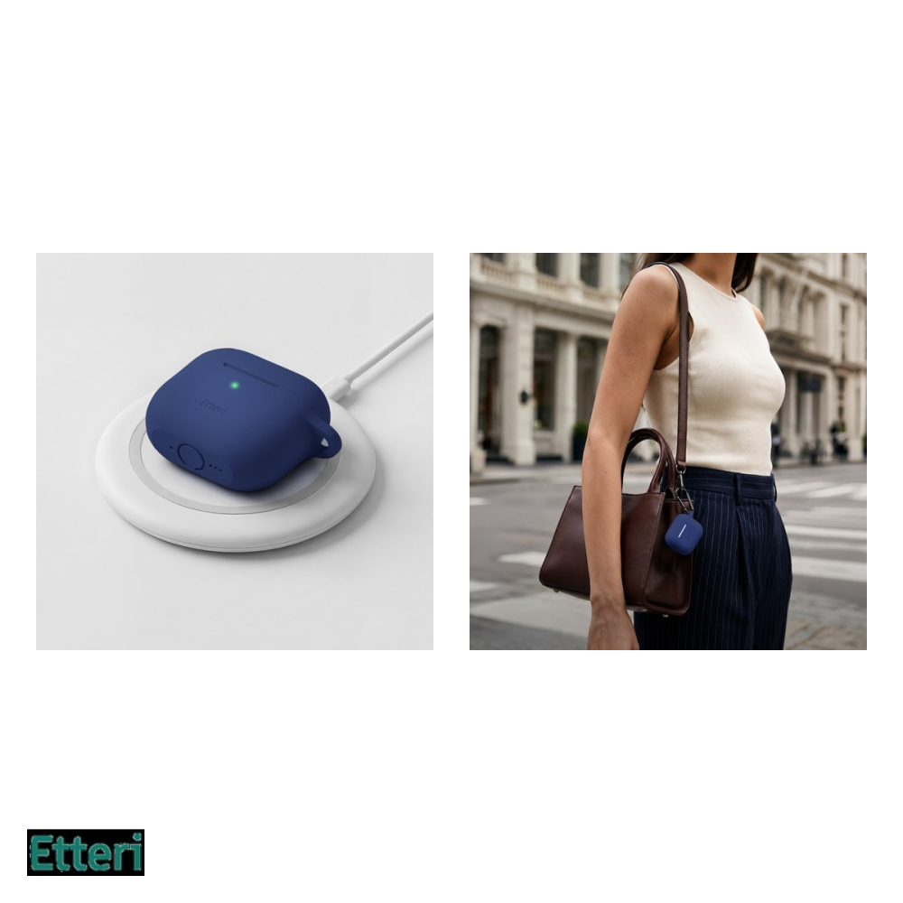 Husa casti Etteri pentru AirPods 4, Bleumarin [5]