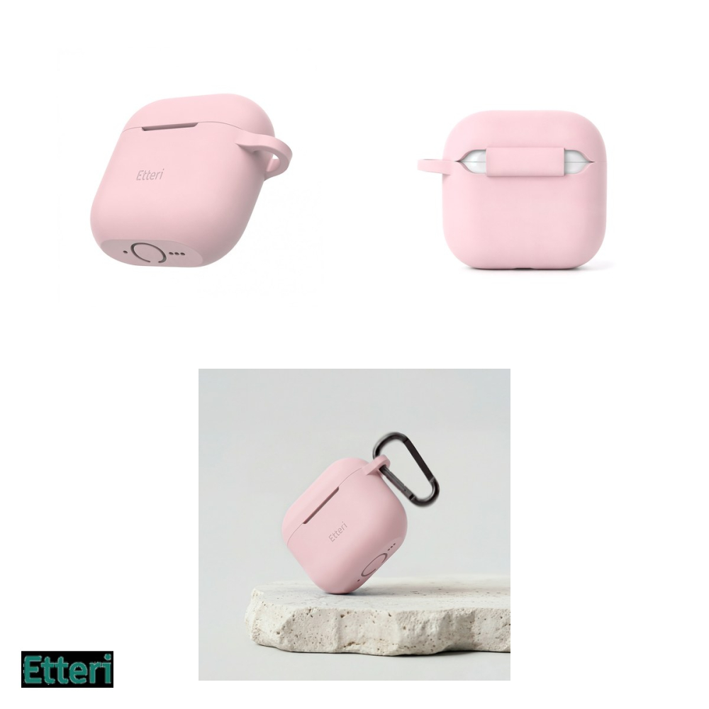 Husa casti Etteri pentru AirPods 4, Roz deschis [4]