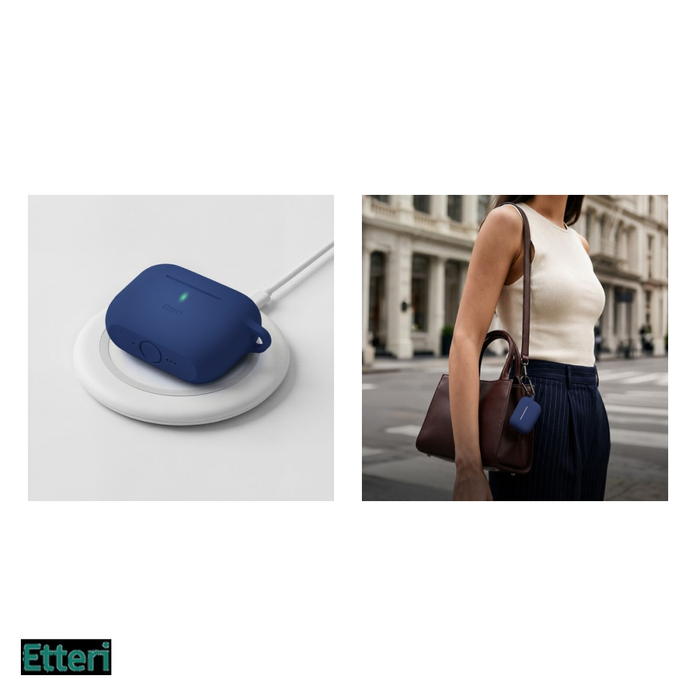 Husa casti Etteri pentru AirPods Pro 3, Bleumarin [5]
