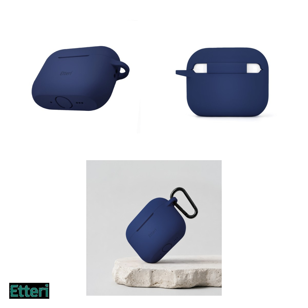 Husa casti Etteri pentru AirPods Pro 3, Bleumarin [4]