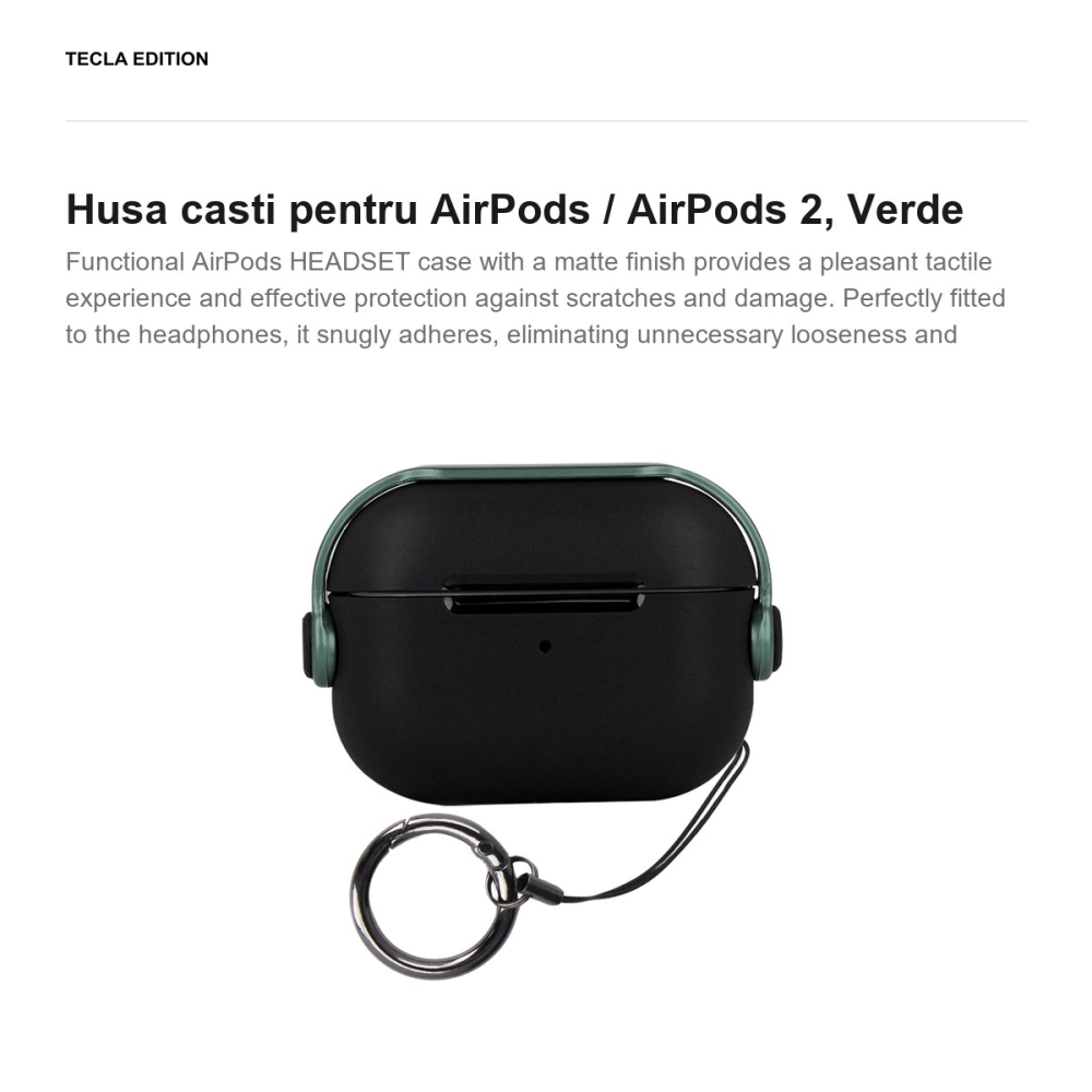 Husa casti pentru AirPods / AirPods 2, Verde [2]