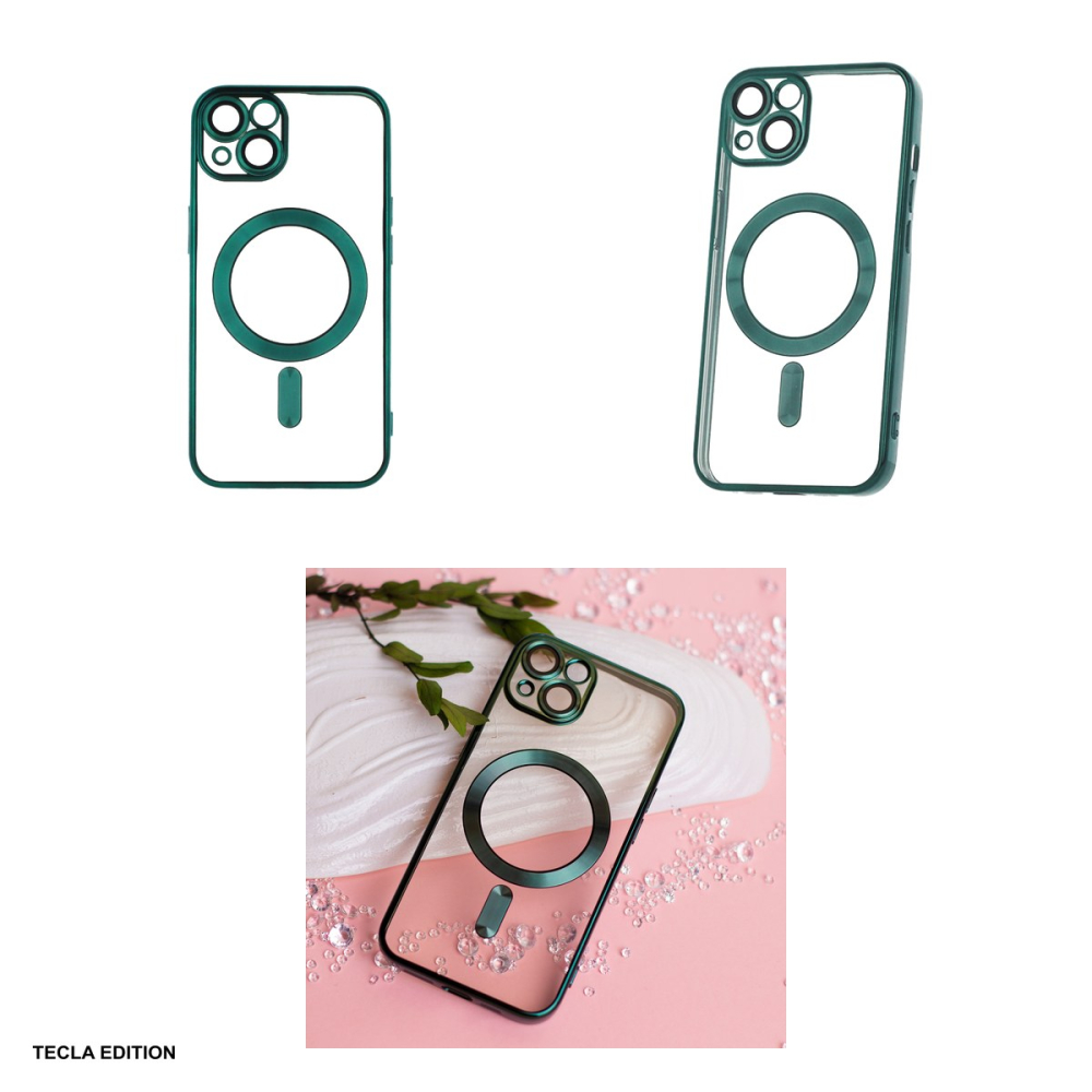 Husa Color Chrome Mag pentru iPhone 18 Pro Max, Carcasa magnetica, Verde [4]