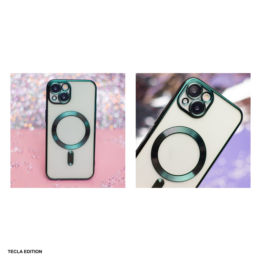 Husa Color Chrome Mag pentru Samsung Galaxy A56 5G, Carcasa magnetica, Verde [5]