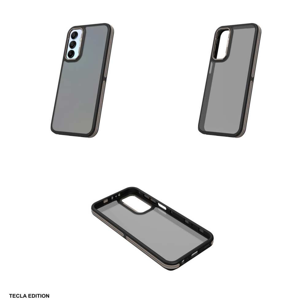 Husa Crystal Black pentru Samsung Galaxy A15 4G, Carcasa, Gri [4]