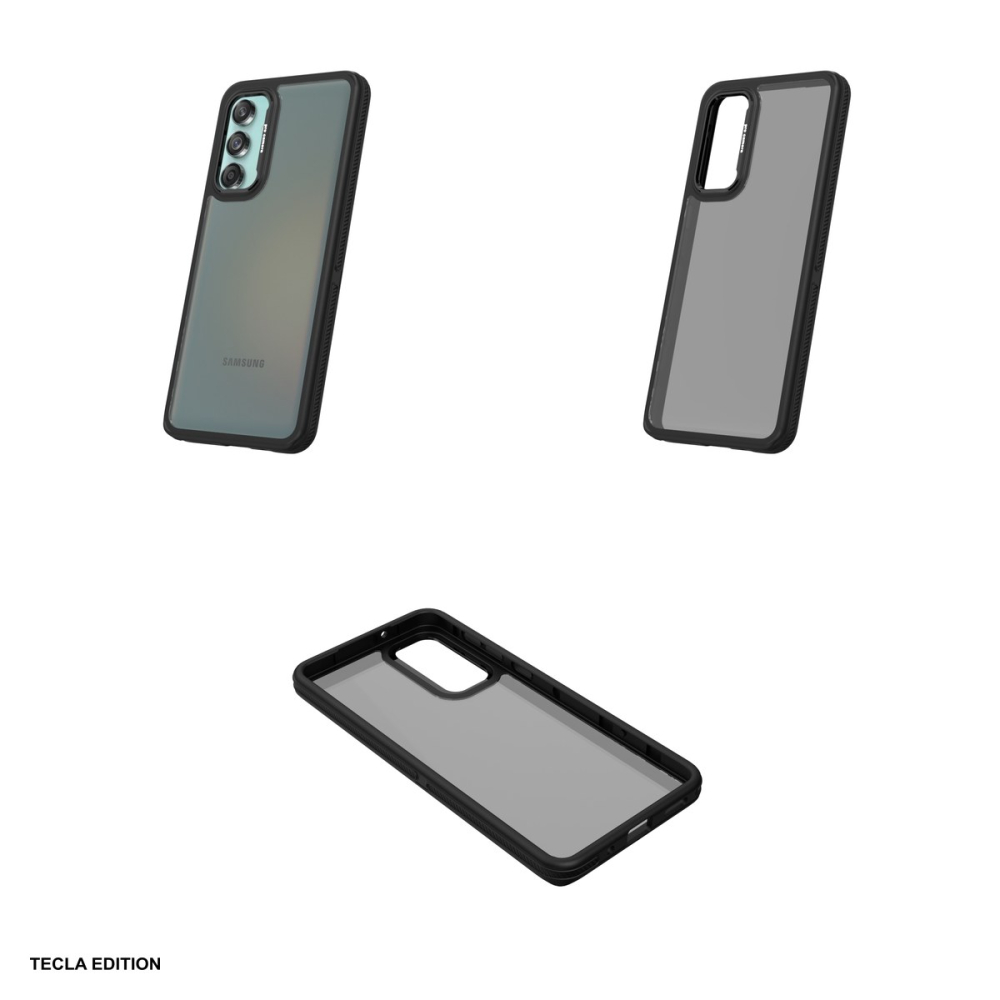 Husa Crystal Black pentru Samsung Galaxy M55, Carcasa, Negru [4]