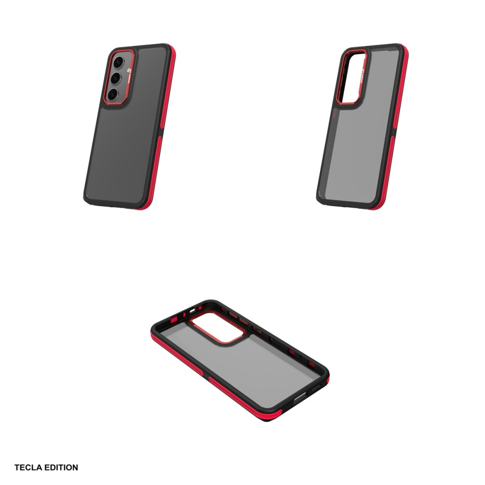 Husa Crystal Black pentru Samsung Galaxy S25 Plus, Carcasa, Rosu [4]