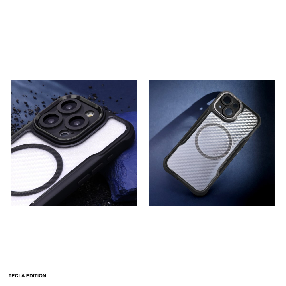 Husa Defender Carbon Mag pentru iPhone 17 Air, Carcasa magnetica, Negru [5]