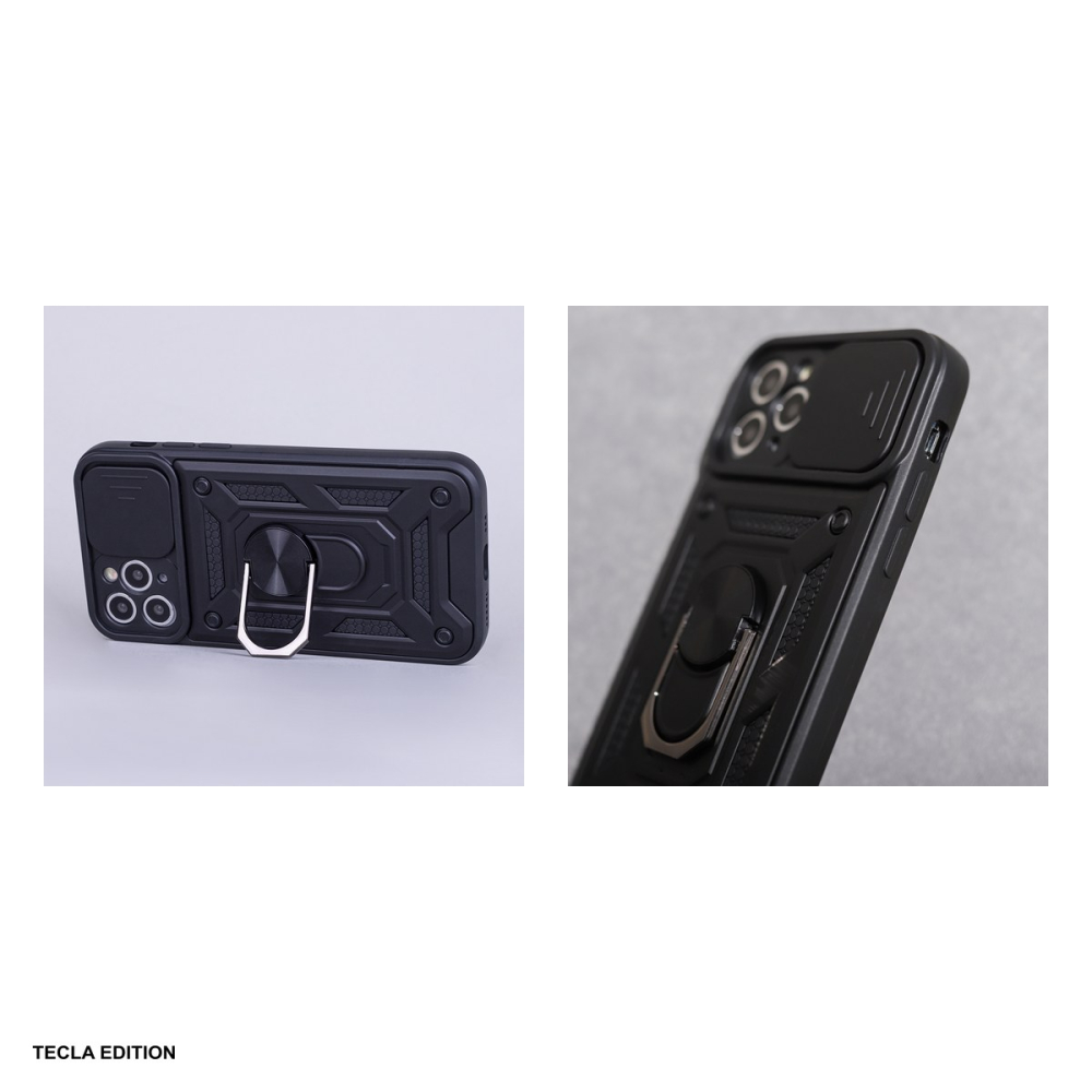 Husa Defender Slide pentru Samsung Galaxy A32 4G, Carcasa magnetica, Negru [5]