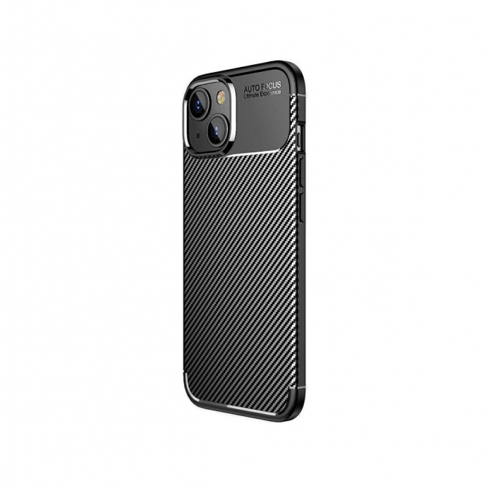 Husa Enviro Carbon, compatibila Samsung A55 5G, ultra slim, protectie spate telefon, AT-04365, in cutie, neagra [1]