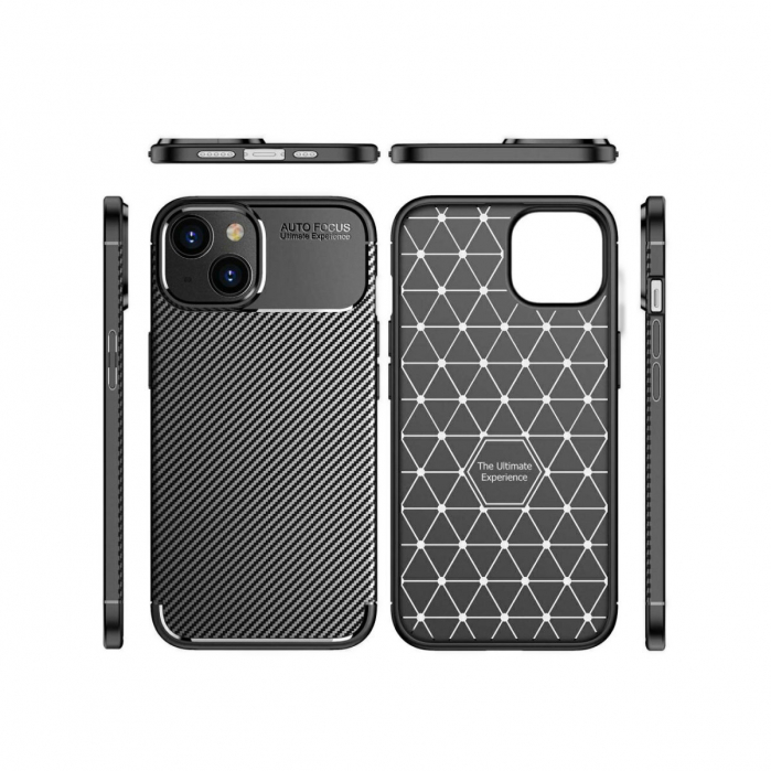Husa Enviro Carbon, compatibila Samsung Galaxy S24, ultra slim, protectie spate telefon, AT-04222, in cutie, neagra [3]