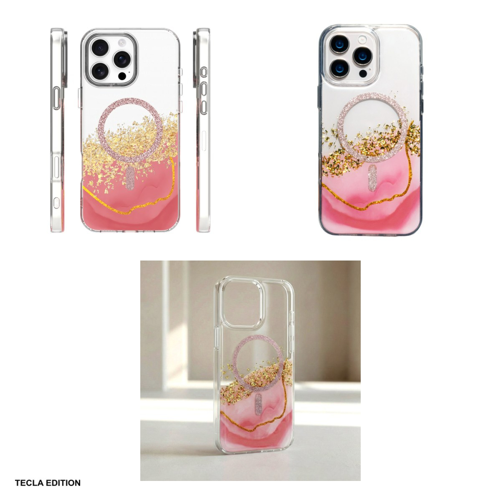 Husa Epoxy Mag pentru Apple iPhone 16 Pro, Carcasa magnetica, Roz [4]