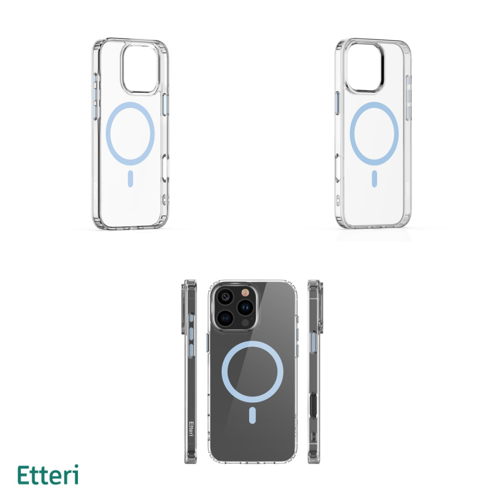 Husa Etteri Color Mag pentru iPhone 16 Pro Max, Carcasa magnetica, Albastru [4]
