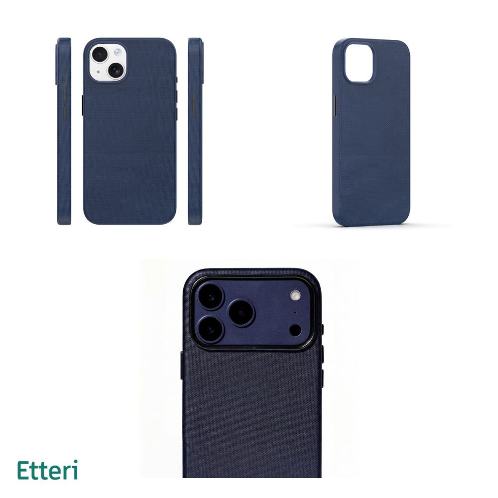Husa Etteri Elegant Mag pentru iPhone 14, Carcasa magnetica, Albastru [4]