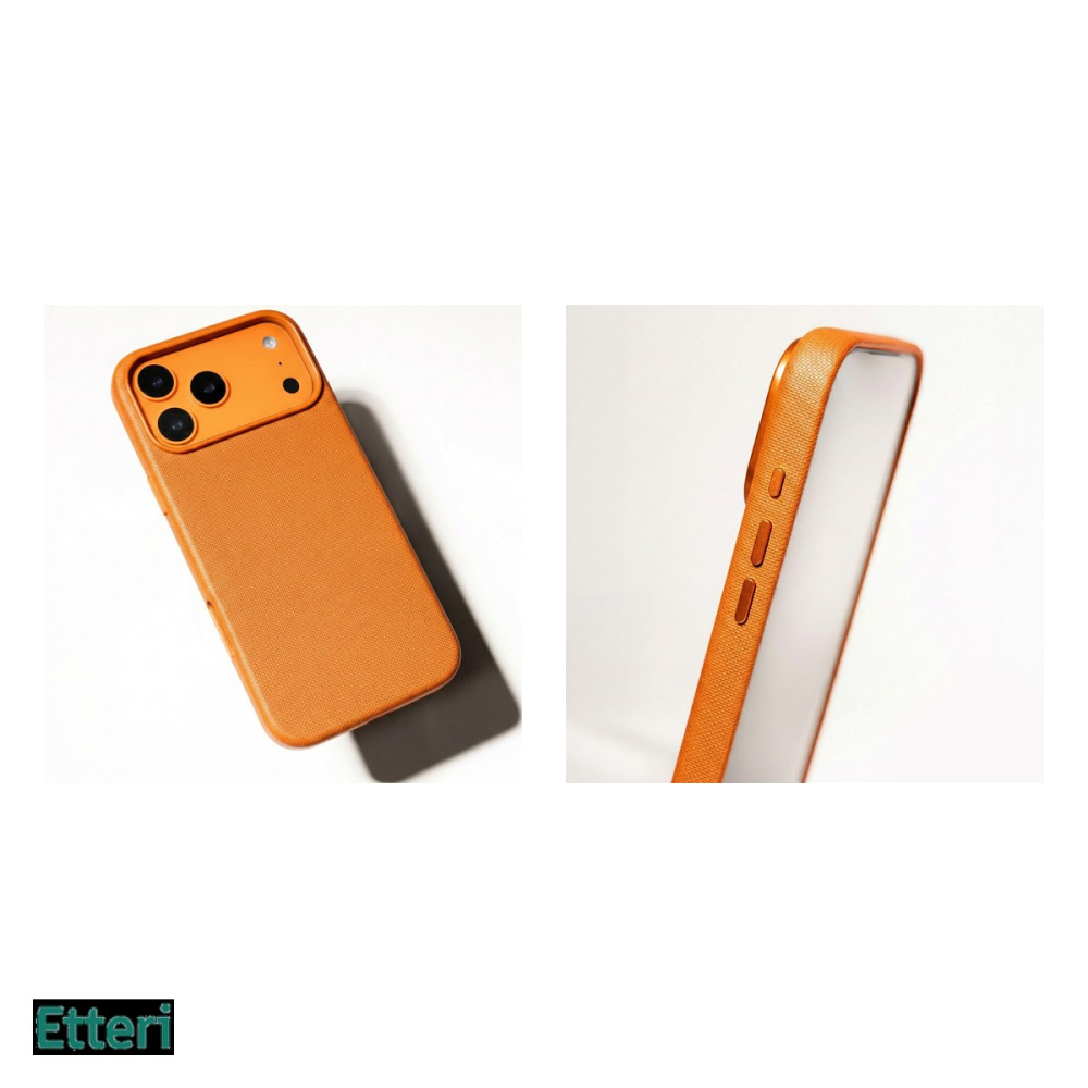 Husa Etteri Elegant Mag pentru Samsung Galaxy S25, Carcasa magnetica, Portocaliu [5]