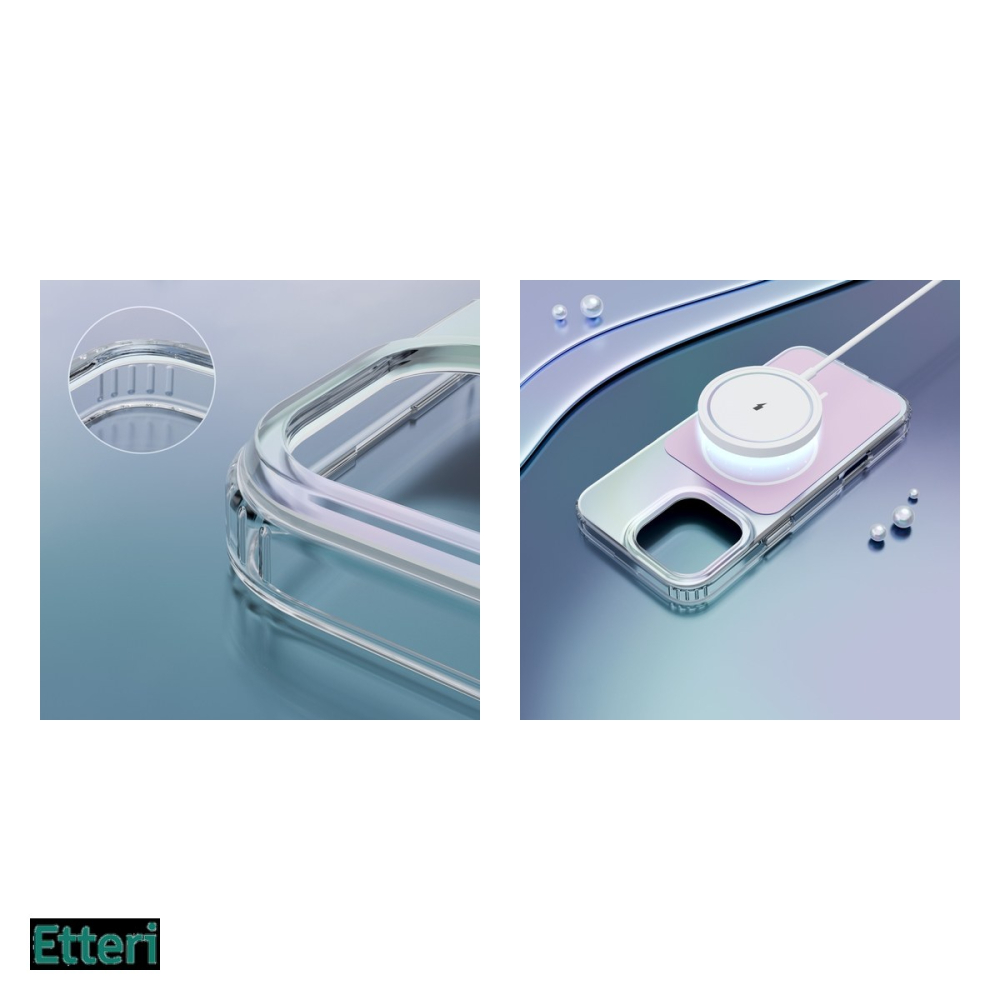 Husa Etteri Hidden Pearl pentru Apple iPhone 16, Carcasa magnetica, Roz [5]