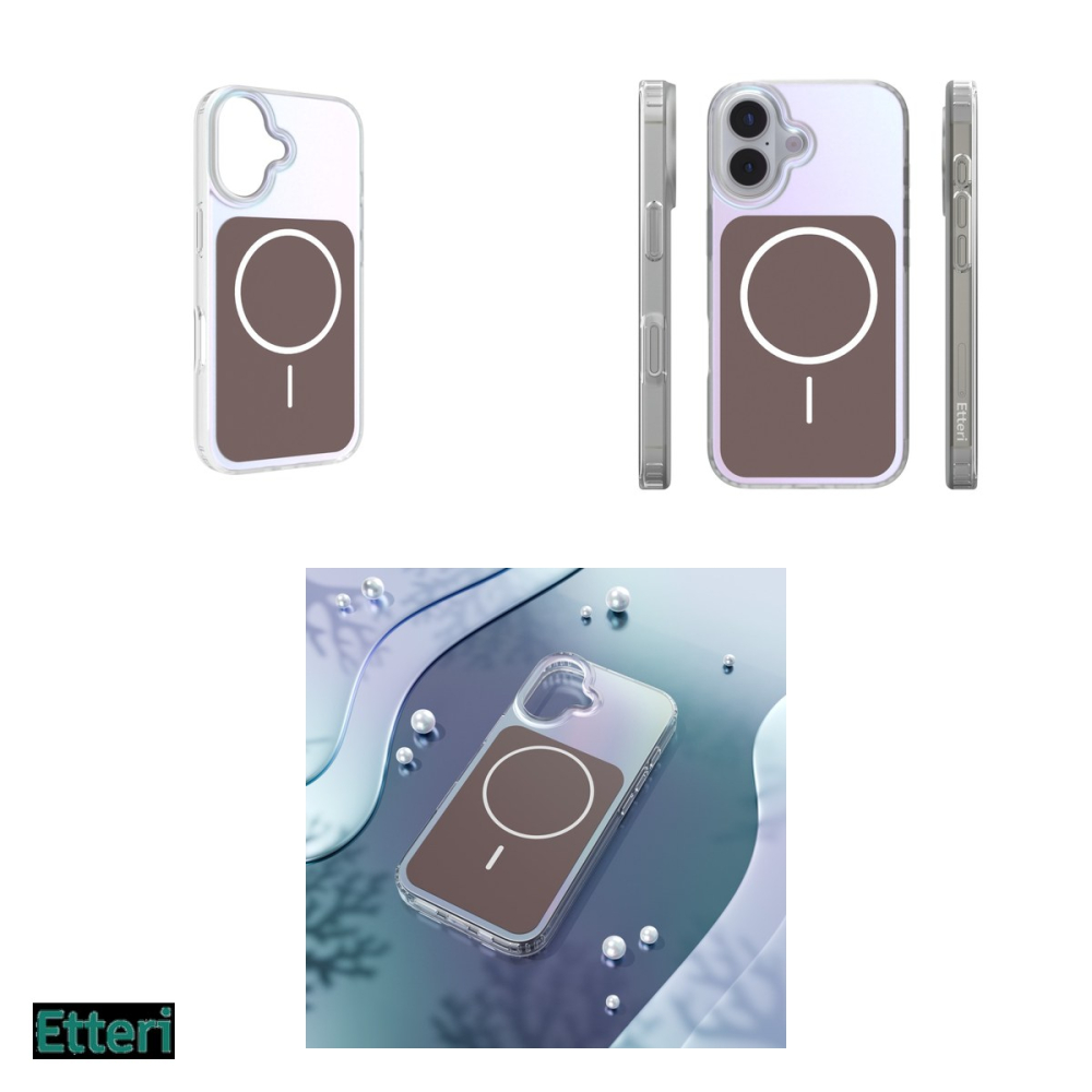 Husa Etteri Hidden Pearl pentru Apple iPhone 17, Carcasa magnetica, Maro [4]
