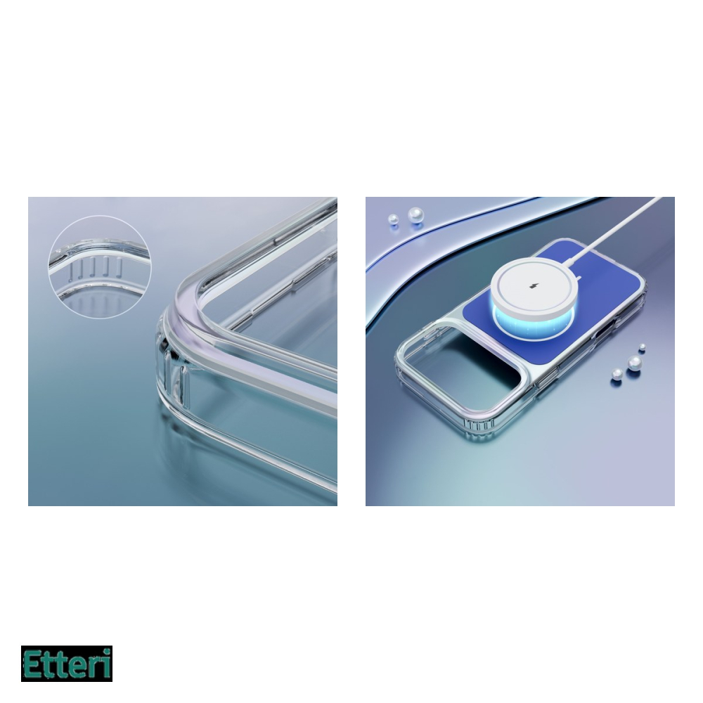 Husa Etteri Hidden Pearl pentru Apple iPhone 17 Pro Max, Carcasa magnetica, Albastru inchis [5]
