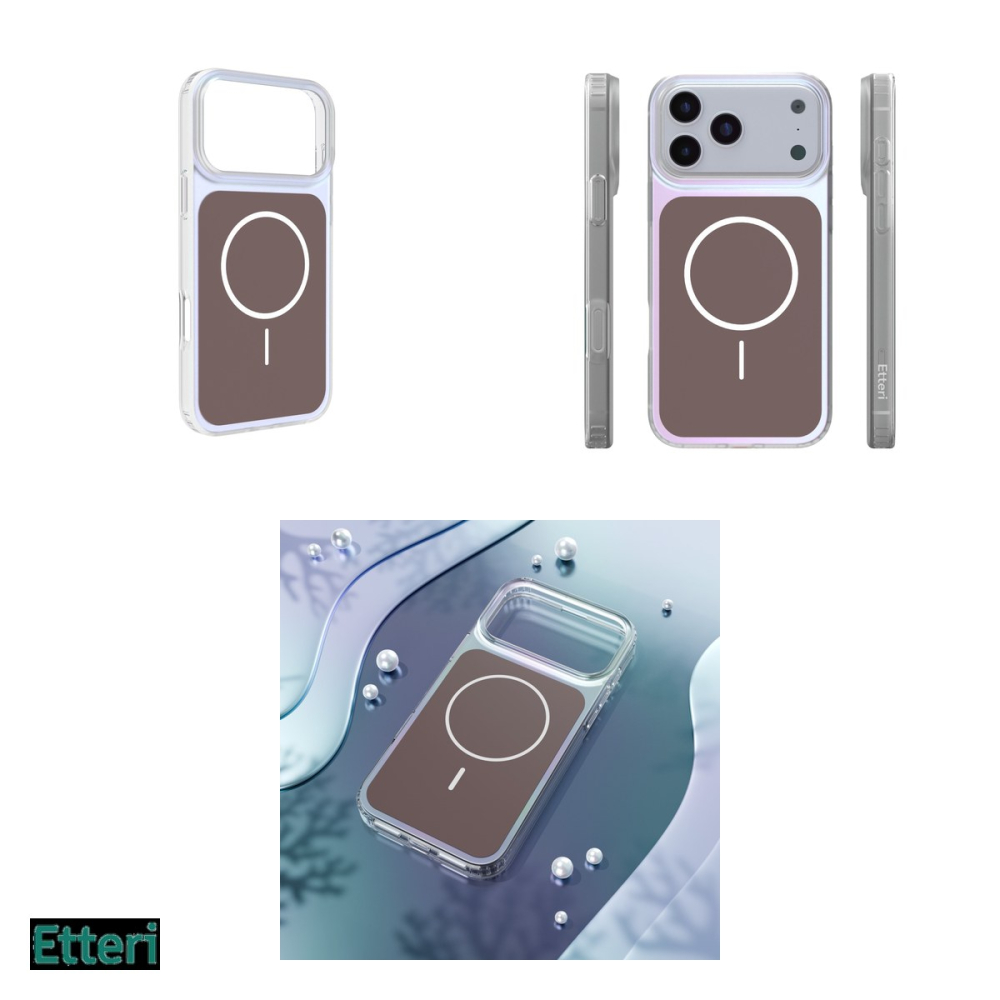 Husa Etteri Hidden Pearl pentru Apple iPhone 17 Pro Max, Carcasa magnetica, Maro [4]