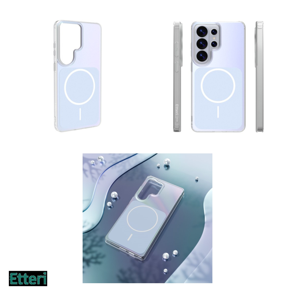 Husa Etteri Hidden Pearl pentru Samsung Galaxy S26 Ultra, Carcasa magnetica, Albastru deschis [4]