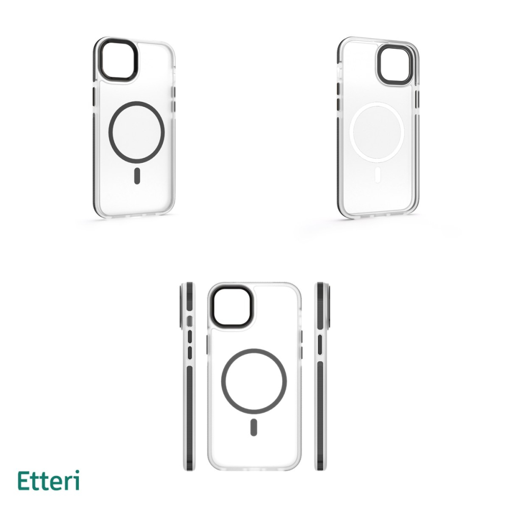 Husa Etteri Icy Mag pentru iPhone 15, Carcasa magnetica, Negru [4]